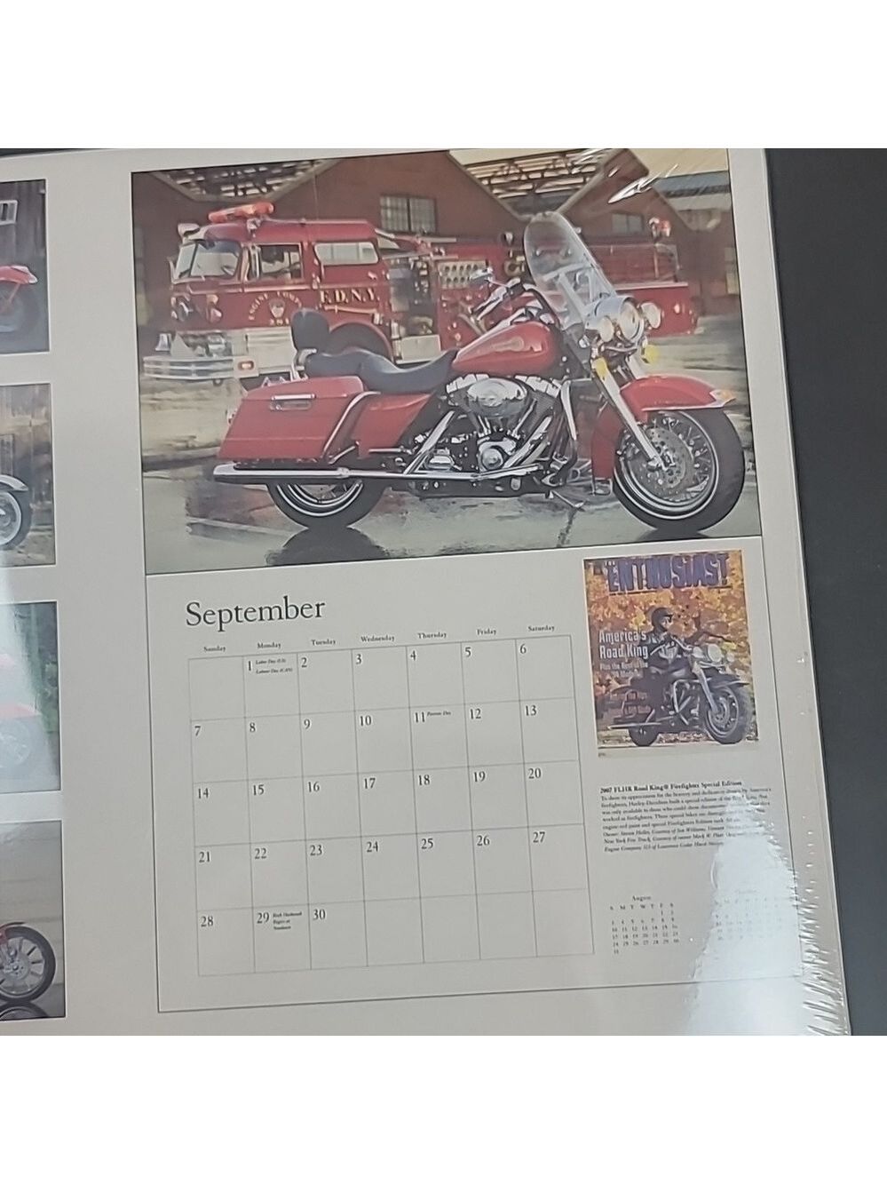 Harley davidson calendar 2008 great pictures nwt - Picture 7 of 7